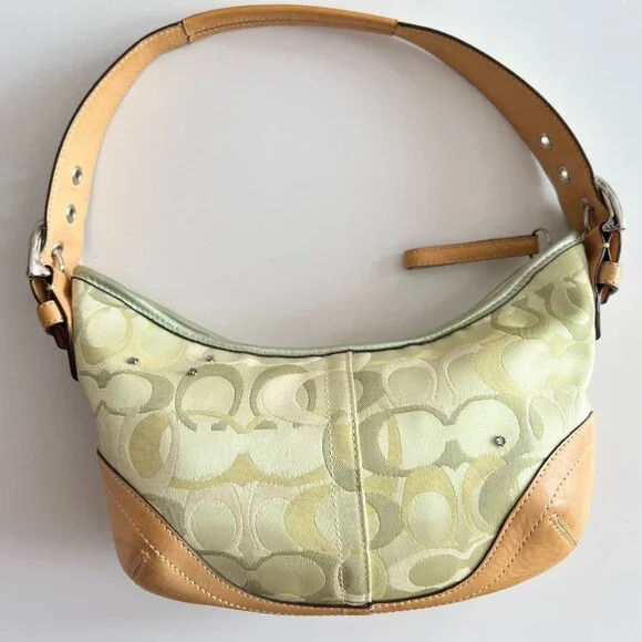Coach Optic Signature Monogram Ladybug Mini Hobo Bag - Picture 2 of 13